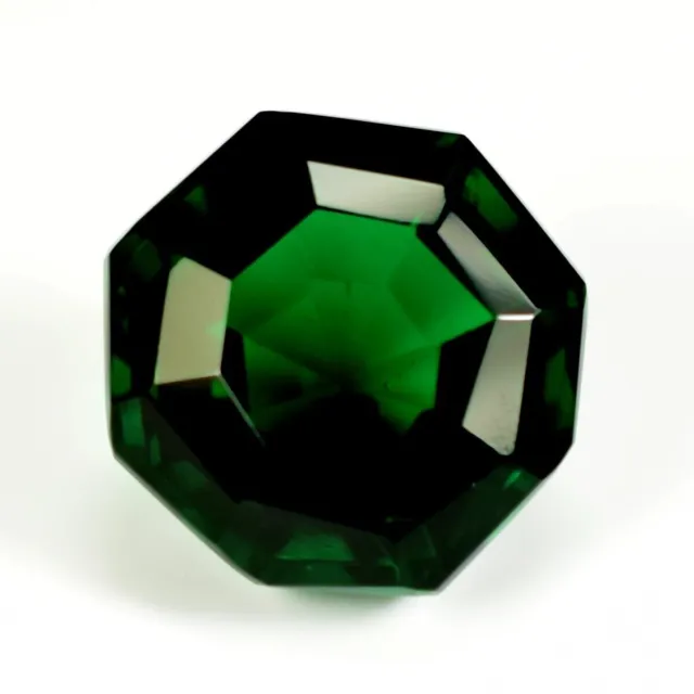 17.55 Ct Russian Chrome Diopside Green Octagon Cut Loose Gemstone Certified