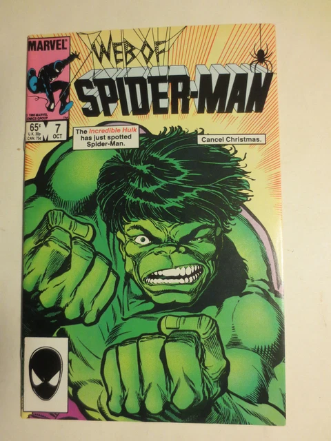Web Of Spider Man Vol 1  # 7 October  1985