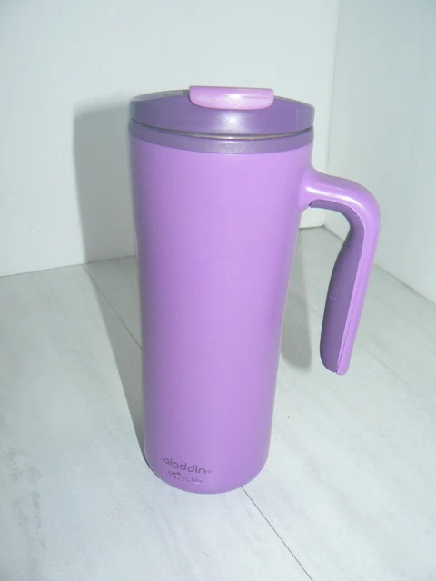 Aladdin Ecycle Travel Mug Tumbler - 16 oz Purple With Handle
