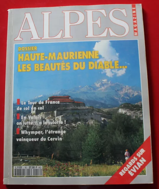 ALPES Magazine / N°16 (1992) Whymper, Aigle royal, Évian, Tour de France...