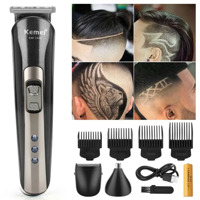 KEMEI KM-1506 Professional Hair Clippers Cordless Trimmer Beard Cutting Barber
