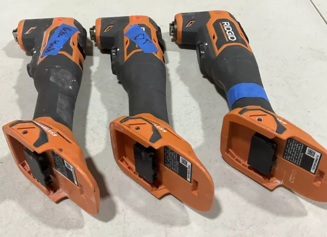 LOT OF 3 RIDGID R86240 18V Brushless Oscillating Multi-Tool (Tool Only)