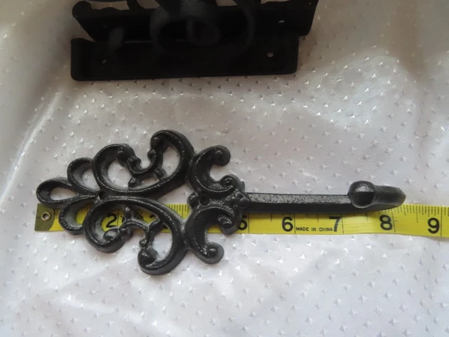 Lot Of 7 Vintage Hooks/Coats/Plants/etc.  Metal/Brass + a Brass Lock/unopened 5