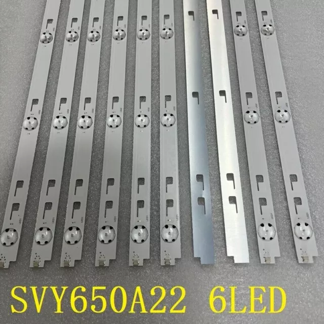 LED Backlight(10)For SONY XBR-65X810C KD-65X8000C SVY650A22 6LED LC650EQL SH A1