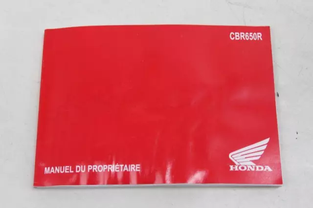 Manuel Du Proprietaire Honda Cbr 650 R 2021 2022 2023 Langue Francaise