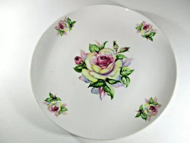 Saji Japan Fine China Flower Design Plate 26 cm Diameter Plate No. 1428