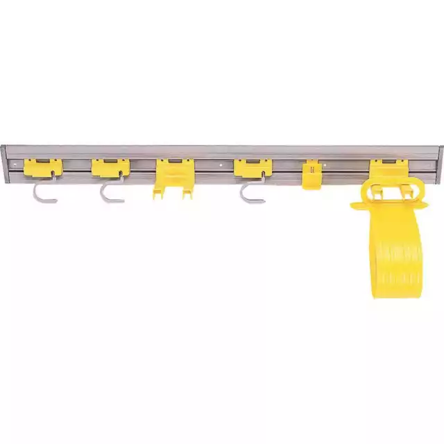 Rubbermaid RCP199300 34 in. PVC Closet Organizer/Tool Holder Gray