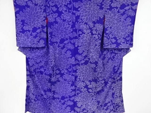 45936# Japanese Kimono / Antique Kimono / Woven Kiku