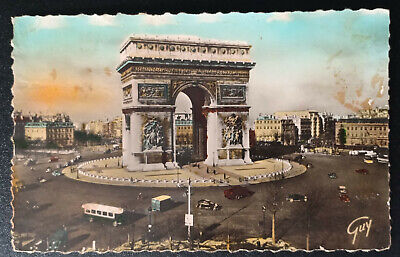 FD2 - France PARIS ET SES MERVEILLES Place et Arc de Triomphe Old Postcard