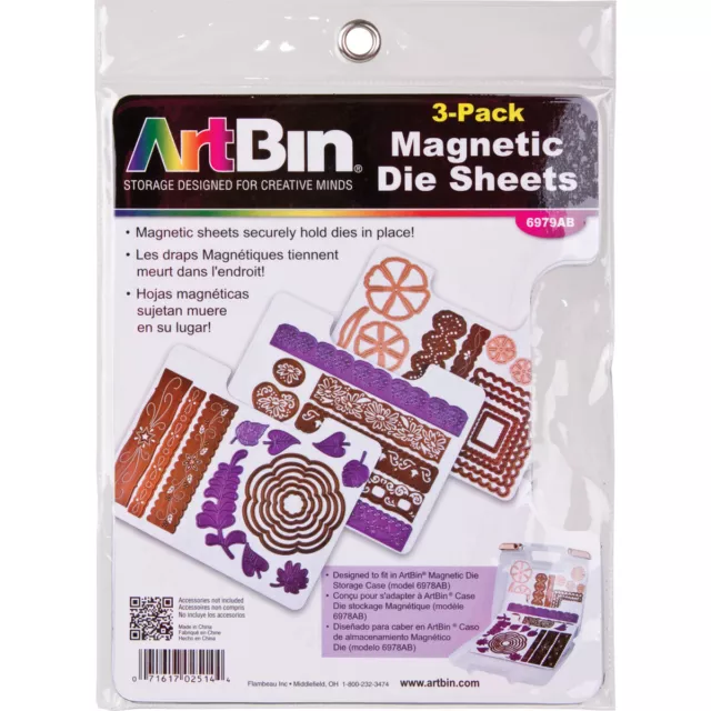 ArtBin Magnetic Sheets 3/Pkg-7.325"X9.125" 6979AB