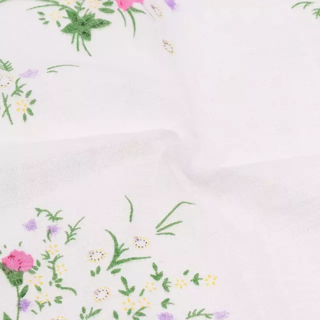 10PCS WOMENS VINTAGE Floral Cotton Fabric Hankies. White $11.85 - PicClick