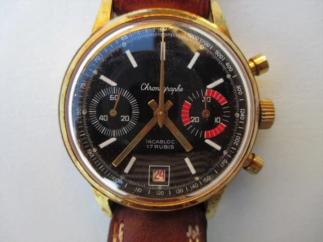 Lip Panda NOS Valjoux 7734 1970s - Gisbert A. Joseph Watches