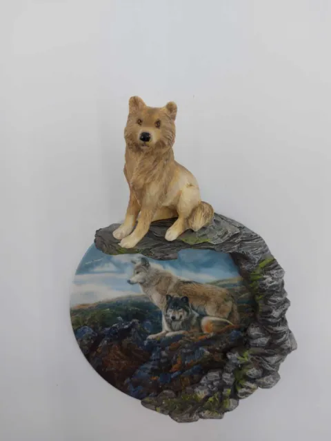 Terry Isaac Sovereign Sanctuary Songs Of The Summit Collectors Plate Wolf