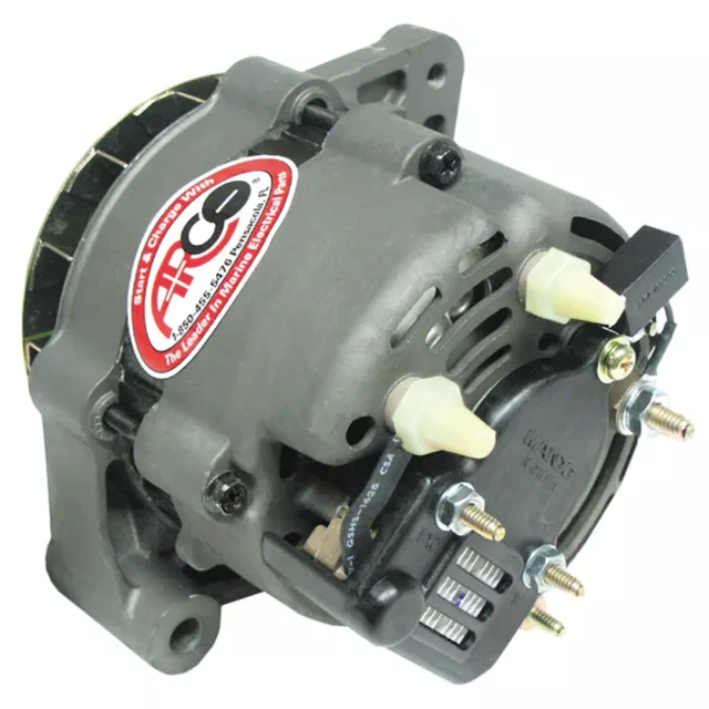 ARCO Premium Replacement Inboard Alternator w/Single Groove Pulley 12V 55A 60125