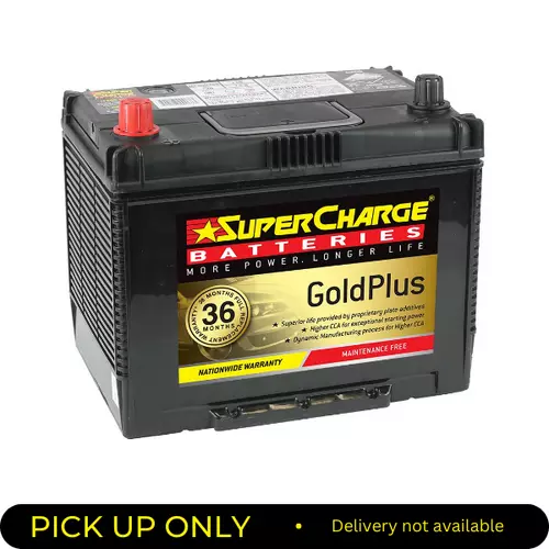 Supercharge Gold Plus Battery 720cca Ns70 MF80D26R   PICK UP ONLY