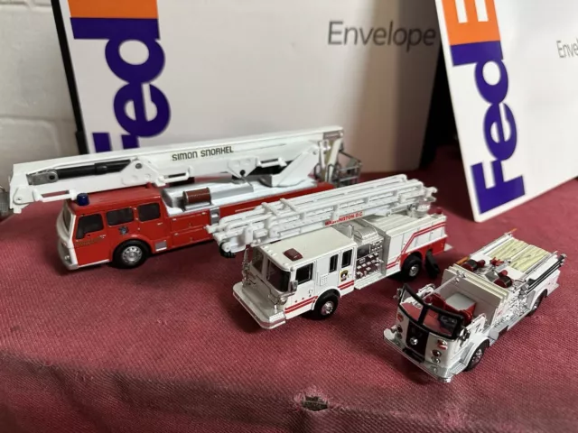 Lot Of Limited Die Cast Fire Trucks Simon Corgi Collectibles Rare