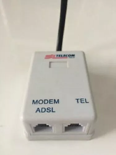 Filtro ADSL Rj11 TELECOM Plus Filter Presa Plug per Linea Telefono Fax Internet