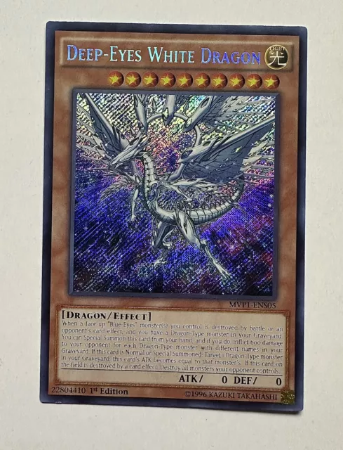 Yugioh - Deep-Eyes White Dragon [1st Edition] *Secret Rare* MVP1-ENS05 (NM/M)