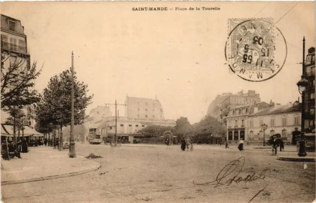 CPA AK St-MANDÉ Place de la Tourelle (672425)