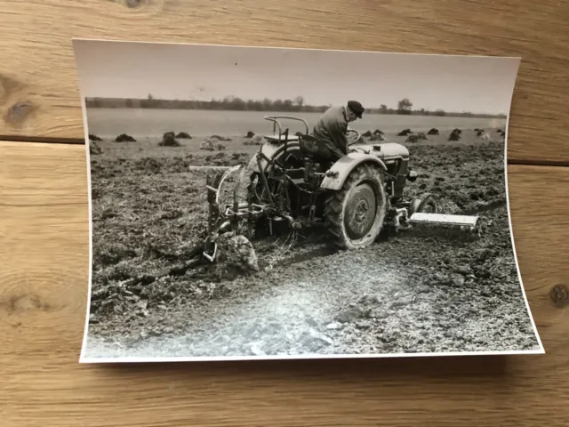 Deutz F2L 612 tractor + Werksfoto / factory picture + 1950er Jahre