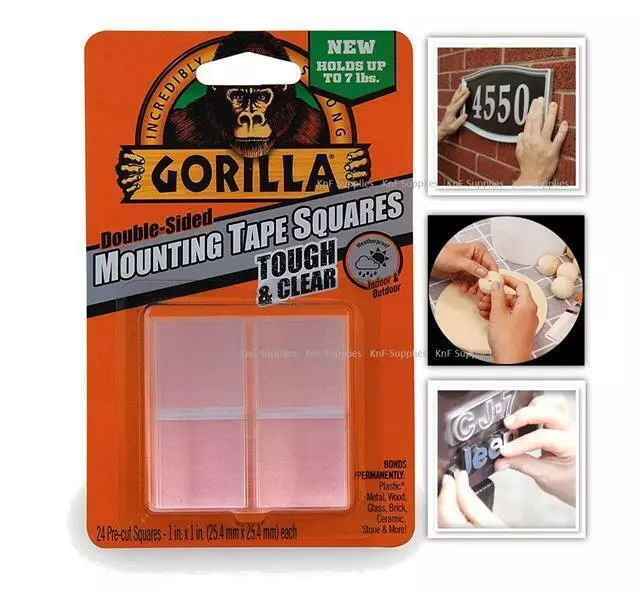 Gorilla Removable Mounting Putty Tack Tabs Squares Sticky Pads
