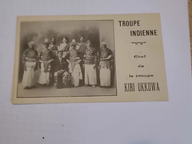 CPA Troupe Indienne