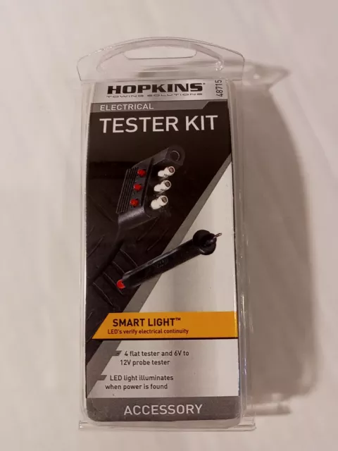 Hopkins Towing Solutions 48715 4-Wire Flat Tester w/ 6 to 12-Volt Circuit Tester
