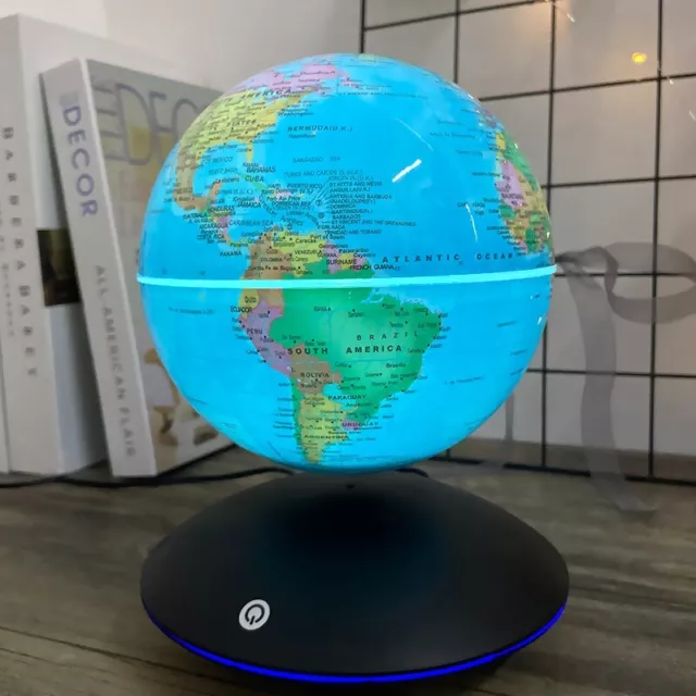 Magnetic Levitating Floating Globe World Map LED Light Night Lamp Home Decor