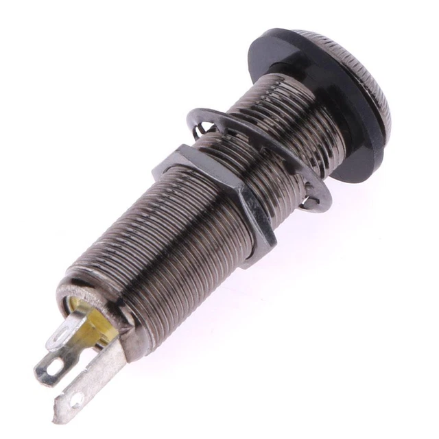 Prise de sortie Jack Long fileté sortie stéréo de cuivre brun 1pcs pour guitare 4