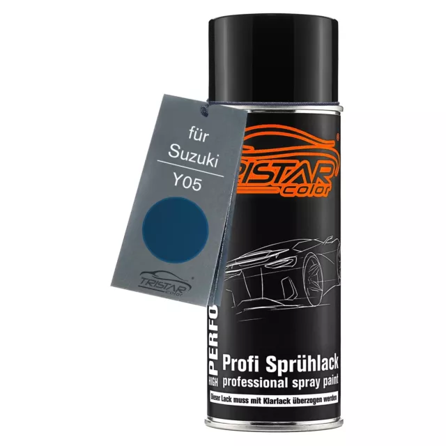 Autolack Spraydose für Suzuki Y05 Medium Blue Metallic Basislack Sprühdose 400ml