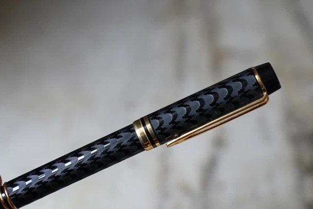 Stylo Plume Waterman Lady à Facettes - Plaqué Or, Plume En Or 18K - État 'comme Neuf' Avec Recharge