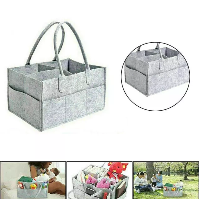 Baby Diaper Caddy Organizer Portable Holder Bag Nursery Essentials Storage Bins