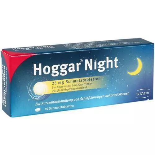 3x HOGGAR Night 25mg bei Schlafstörungen 10 Schmelztabletten SPAR-SET 14144151