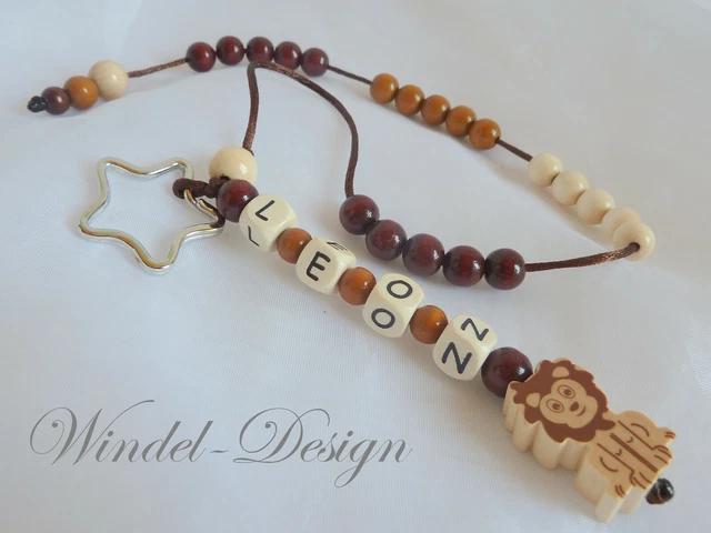 Rechenkette mit Namen Löwe Jungen Geschenk Schulanfang Einschulung Schultüte