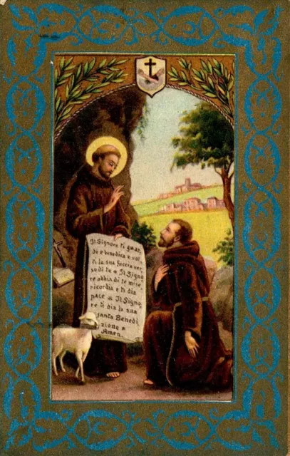 Cartolina - Benedizione di S. Francesco d'Assisi - 15 c + 15 c - FP - VG
