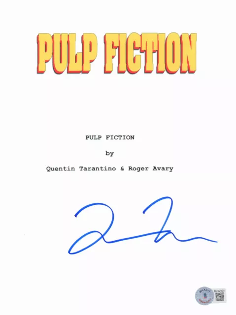 Quentin Tarantino Signed Autograph Pulp Fiction Full Script Beckett Bas