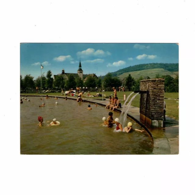 AK Ansichtskarte Hönningen am Rhein / Thermalschwimmbad - 1965