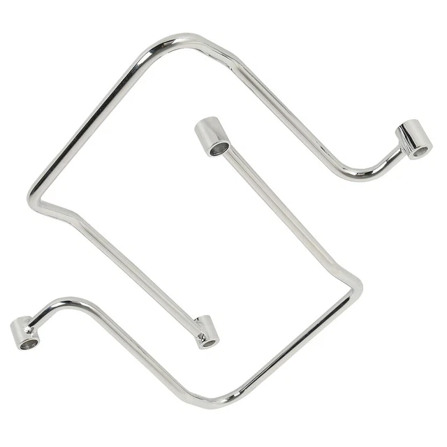 Throw-over Saddlebag Supports Guard Brackets Fit For Harley-Davidson Dyna 06-17