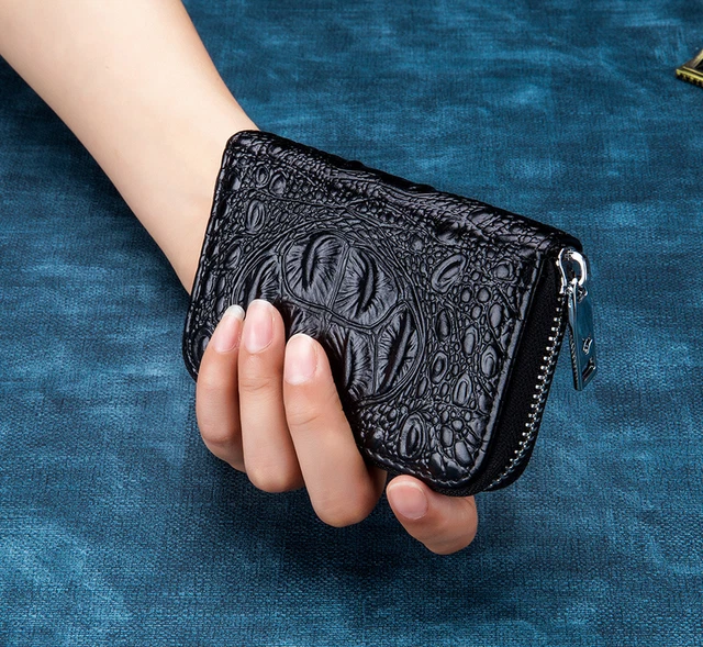 Lock Slim Wallet Secure Men Women RFID Blocking Money Credit Card Holder Wallets