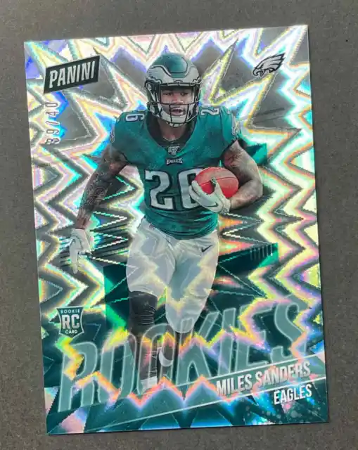 2019 Panini The National Miles Sanders  Rookies RC #RC18 EAGLES Jersey 39/40