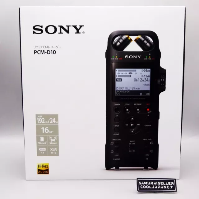 Sony PCM-D10 Linear PCM recorder high res recording support 16GB NEW