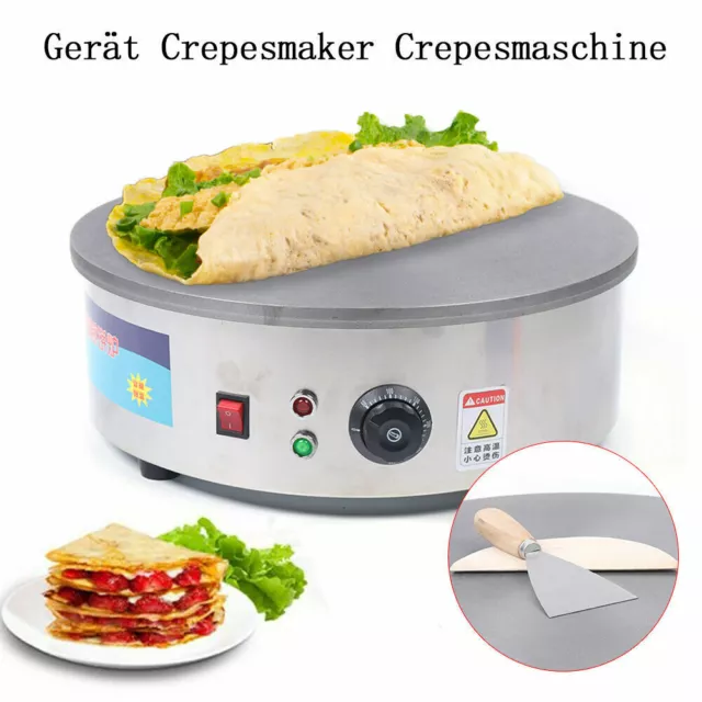 2800w Elektrische Crepe Maker Crepesgerät Crepesplatte Crepeseisen Crepespfanne