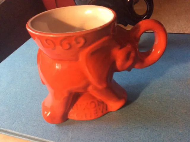 VTG Frankoma 1969 Nixon Agnew GOP Republican Political Elephant Mug Cup minty