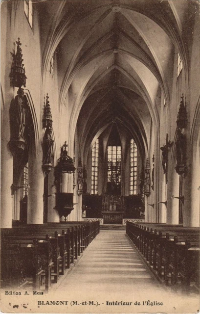 CPA BLAMONT Church Interior (989342)