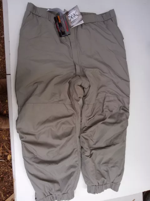 NEW Primaloft Extreme Cold Weather Pants, ECWCS, USGI, GEN III Level 7,  L/R