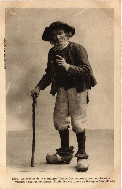 CPA Le Sorcier de la Montagne Laouic-Coz - Folklore - Types (483398)