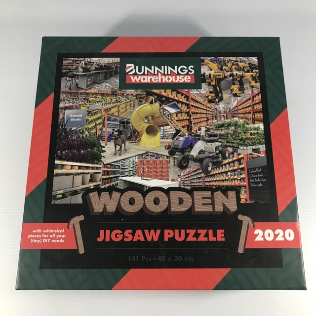 BUNNINGS WAREHOUSE WOODEN Jigsaw Puzzle 2020 Limited Edition Complete