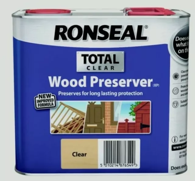 Ronseal Total Wood Preserver 2.5L - Clear