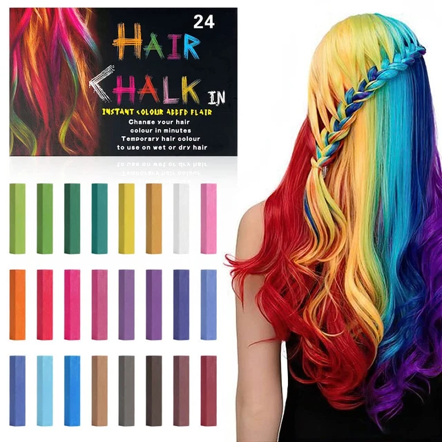 Peufcmi Hair Chalk 12 Farben - Temporäre Haarfarbe Für Hunde & Katzen