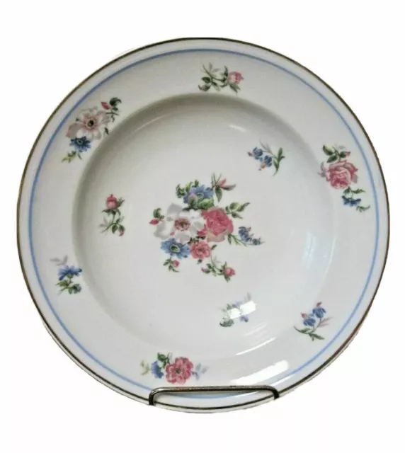 LIMOGES Charles Ahrenfeldt Deauville 7 7/8" Flower RIMMED SOUP BOWL France